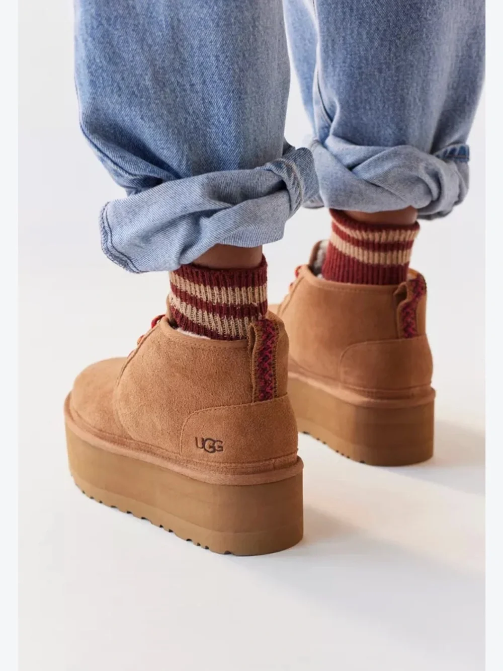 UGG Neumel Heritage Chestnut Platform Boots